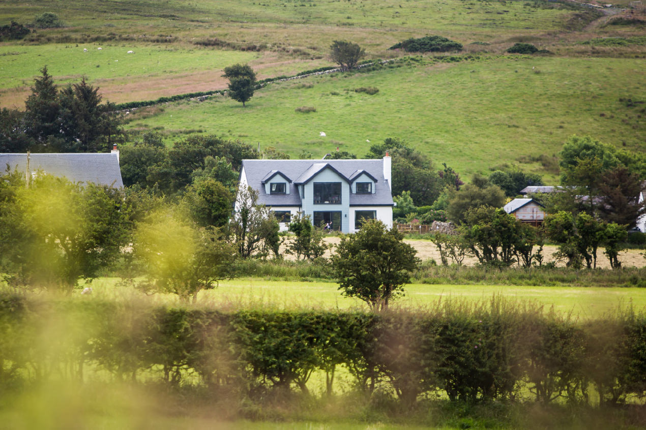 Exterior of A'Chrannchuir holiday cottage