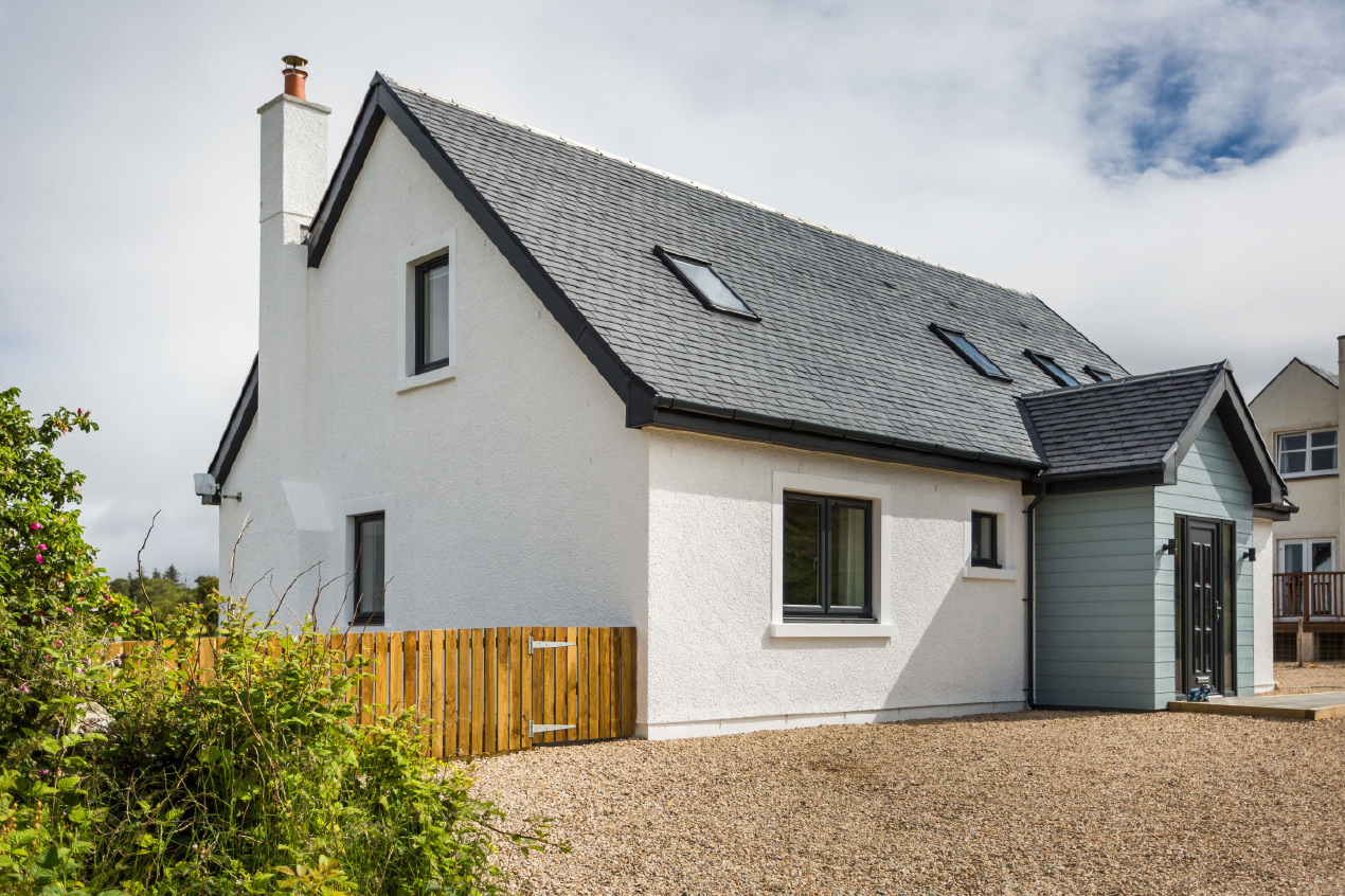 Front of A’Chrannchuir House holiday home, Arran
