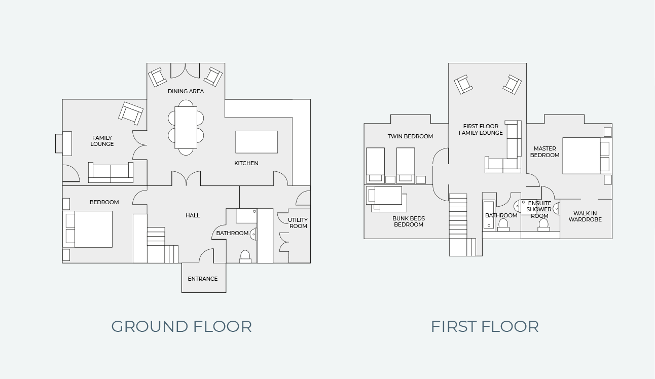 Floorplan of A’Chrannchuir House holiday home, Arran